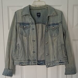 GAP Distressed Icon Jean Jacket